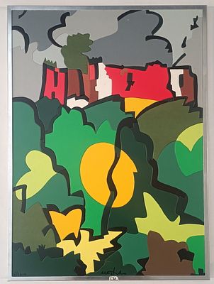 NESPOLO UGO Mosso Santa Maria (Bi) 1941 Sulla collina Multiplo stampato in... - NESPOLO UGO Mosso 