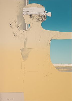 CREMONINI LEONARDO Bologna (Bo) 1925 Senza Titolo 1977 Litografia a colori... - CREMONINI LEONARDO 