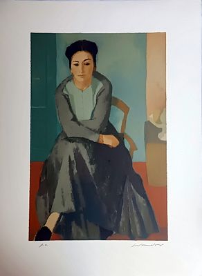 GIANNETTI VITTORIO Milano (MI) 1905 Senza Titolo 1959 Serigrafia su carta es PA... - GIANNETTI 
