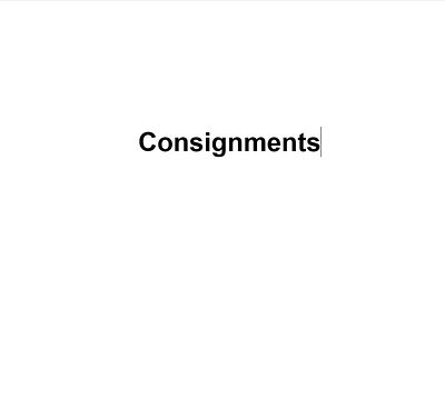 Consignments. "Do you recall - stretching - to buy one of your favorite pieces. We’ll find the 