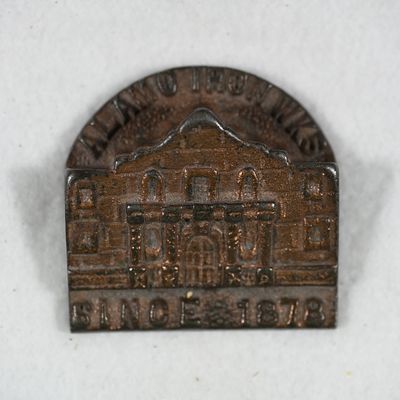 Alamo Iron Works Since 1878 Advertising Paperweight. Alamo Iron Works Since 1878 cast iron 