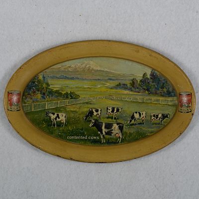 Carnation Milk - Pacific Coast Condensed Milk Co - Tip Tray. Seattle Washington. The tray 