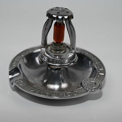 Grinnell Company Fire Sprinkler Ashtray. An ashtray marked Grinnell Company Inc Founded 1850 
