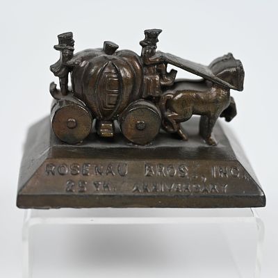 Rosenau Bros Cinderella Frocks for Girls Advertising Paperweight. In celebration of their 25th 