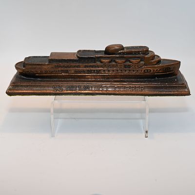 S.S. Milwaukee Clipper Steam Ship Model Paperweight. The S.S. Milwaukee Clipper, aka Queen of 
