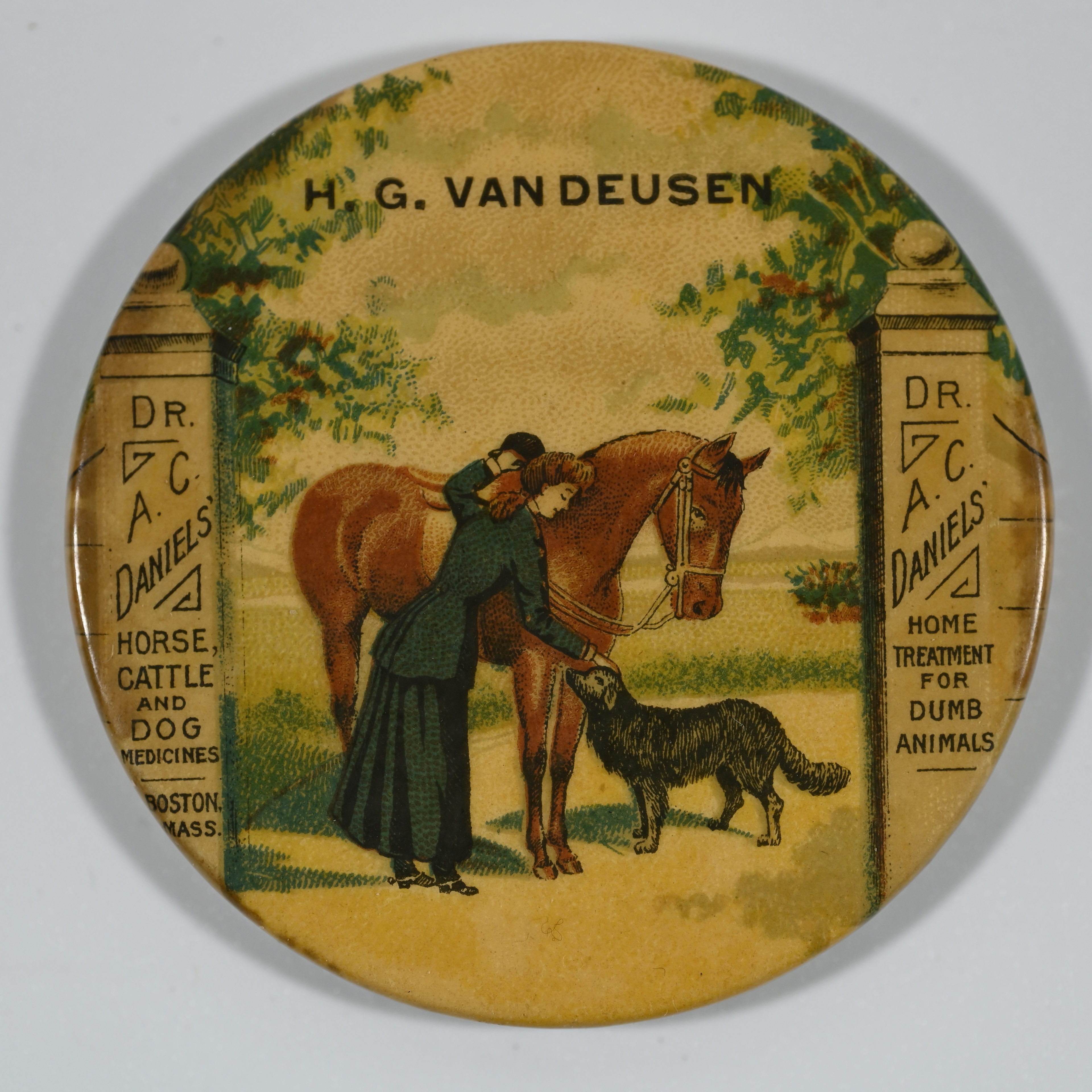 Dr A C Daniel's Celluloid Pocket Mirror
