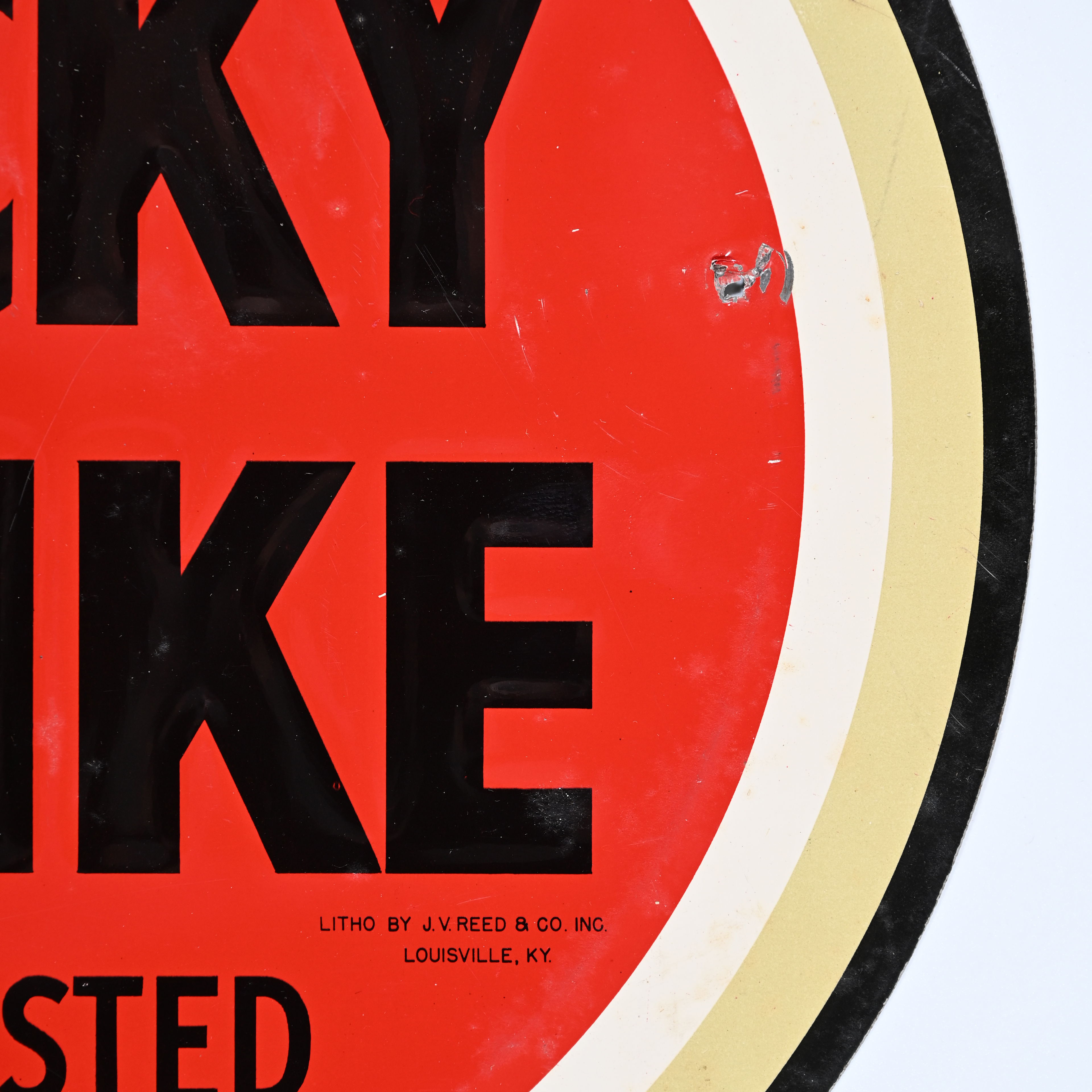 Lucky Strike Cigarettes Embossed Tin Tacker