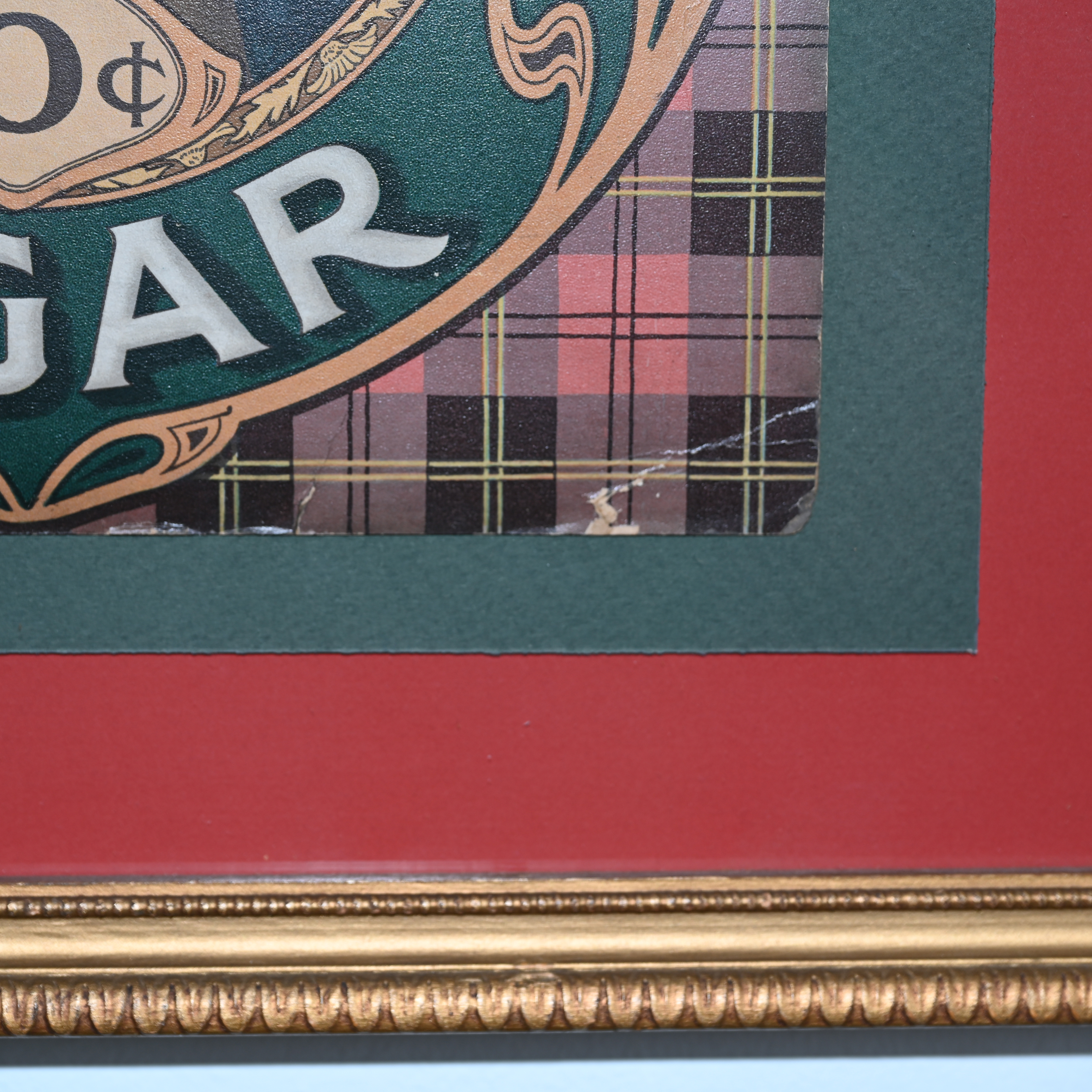 Robert Burns Cigar Cardboard Sign