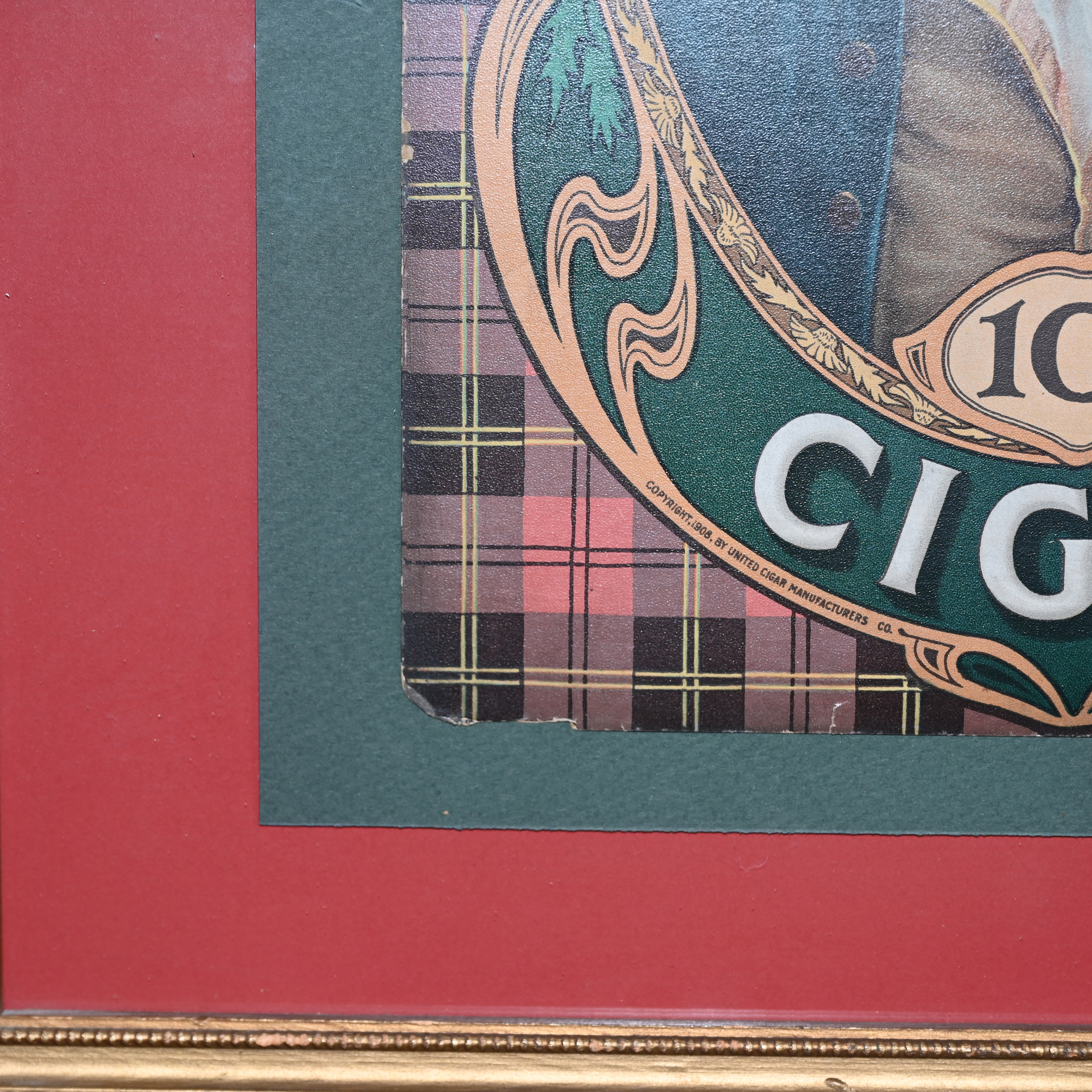 Robert Burns Cigar Cardboard Sign