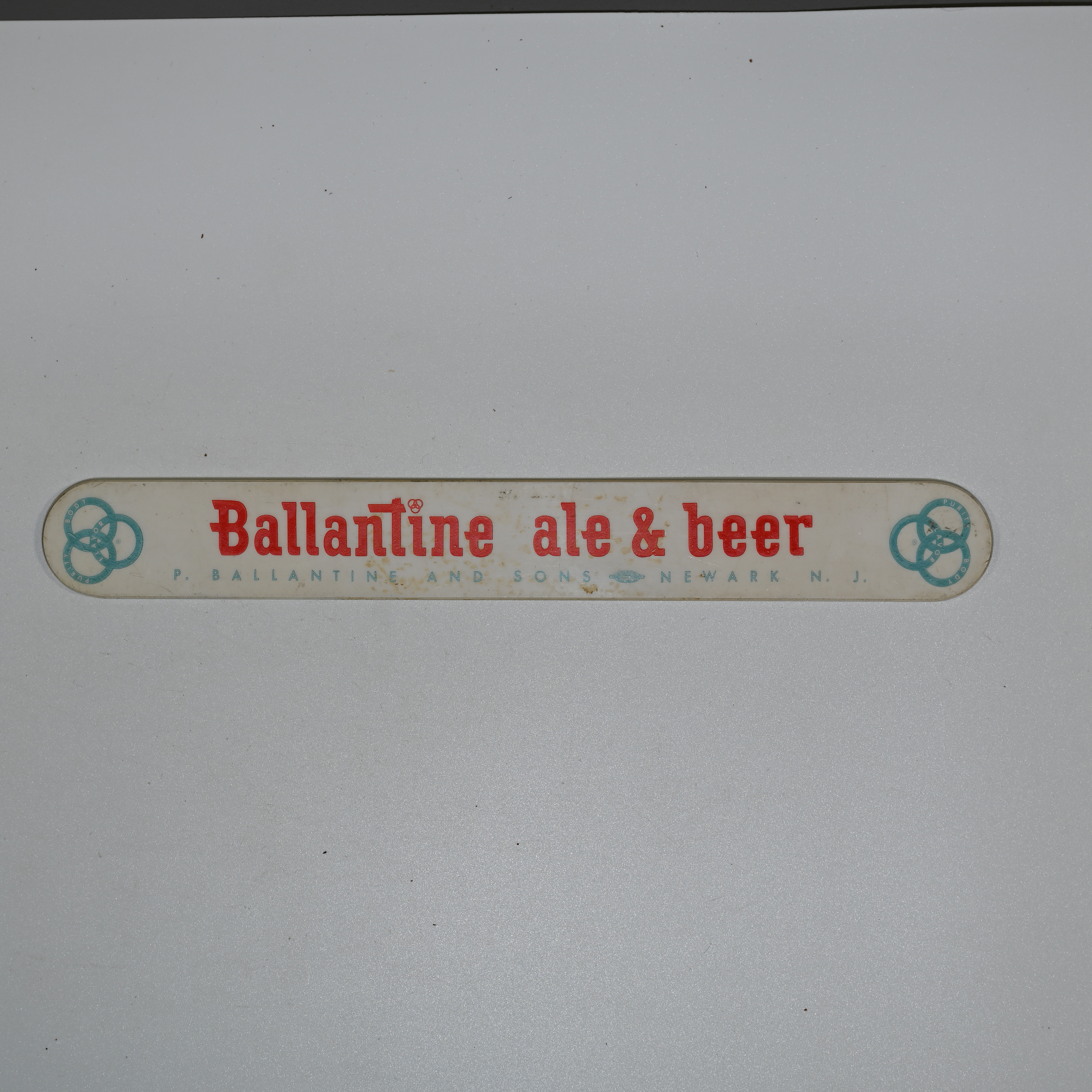 Ballantine ale & beer Foam Scraper