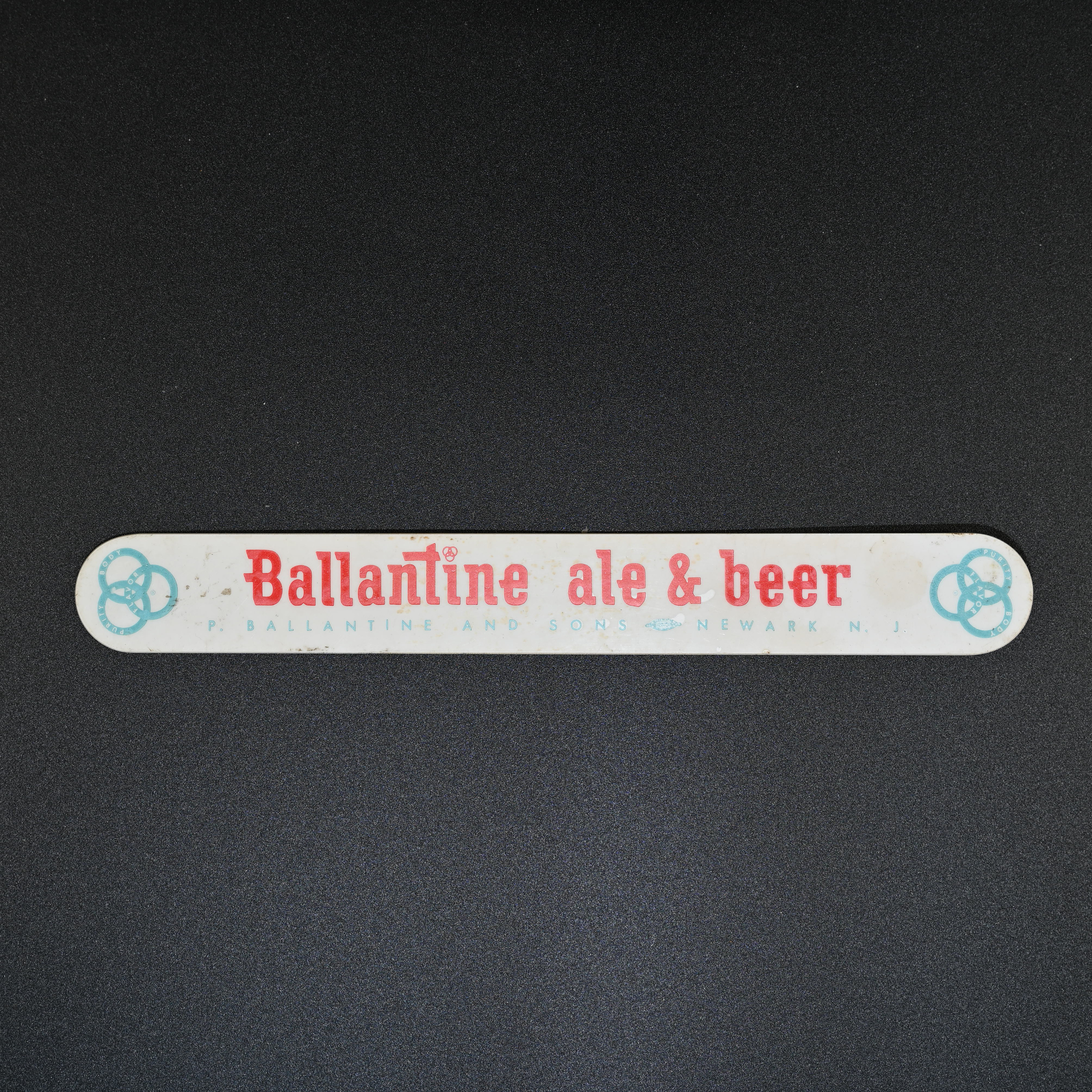 Ballantine ale & beer Foam Scraper