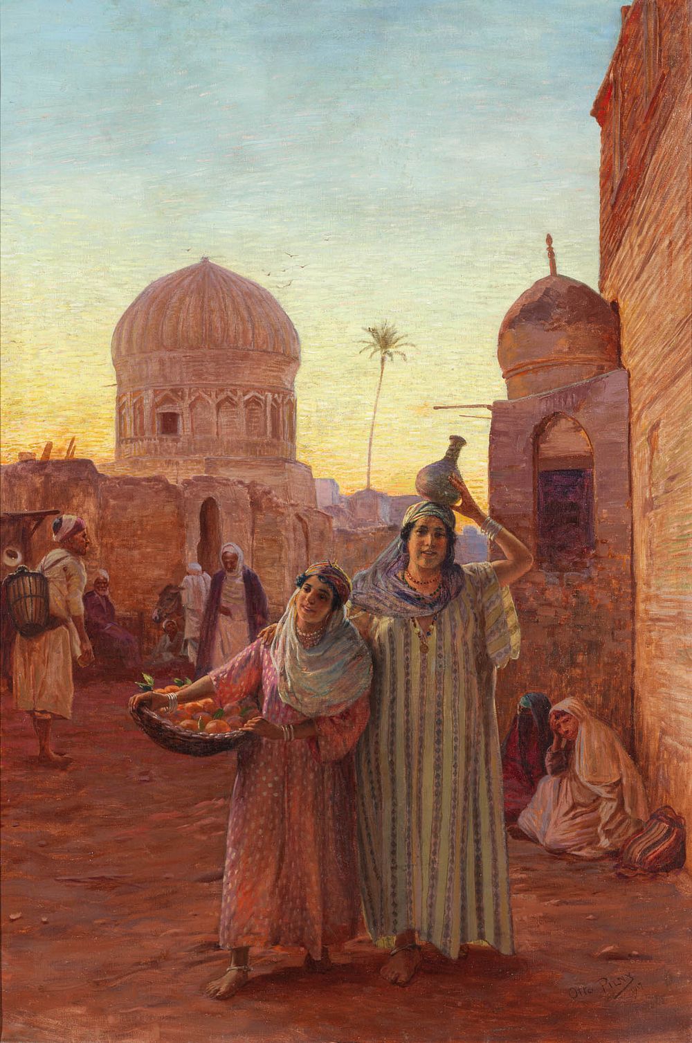 Otto Pilny 1866–1936 
Oriental street scene, 1917
Oil on canvas
signed and dated Otto PILNY 