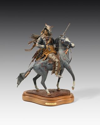 Dave McGary 1958–2013 Eye of the storm, circa 1993 Bronze and acrylic Fingerprint on the plinth 