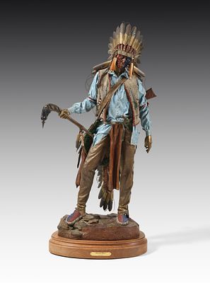 Dave McGary 1958–2013 American Horse, 1992 Bronze and acrylic Signed, dated, numbered and 