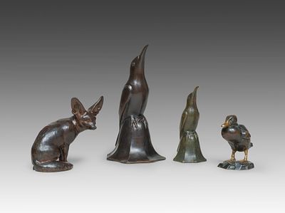 &Eacute;douard Marcel Sandoz 1881–1971 Fennec, 1921–24 Bronze signed Ed.M. Sandoz on the side of the 