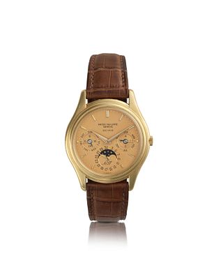 Patek Philippe “Beyer No. 17” Ref. 3940, No. 770 017, circa 1985 A 18k yellow gold automatic 