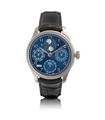 IWC “Portugieser”, Perpetual Calendar Ref. IW503401, No. 6017981 Circa 2016 A 18k white gold 