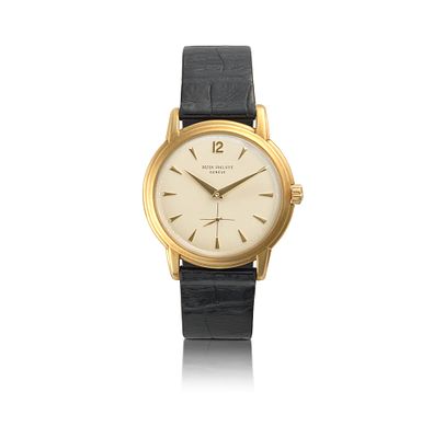 Patek Philippe Ref. 2551, No. 762315/690660 Circa 1955 A 18k yellow gold automatic wristwatch 