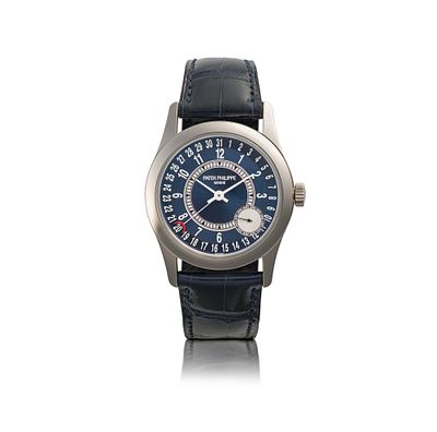 Patek Philippe Ref. 6000 G-012 No. 5884158/6068809, circa 2016 A 18k white gold automatic 