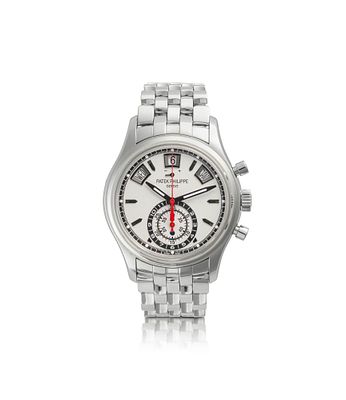 Patek Philippe Ref. 5960 1A-OO1 No. 5845988/6007928, circa 2015 A stainless steel annual 