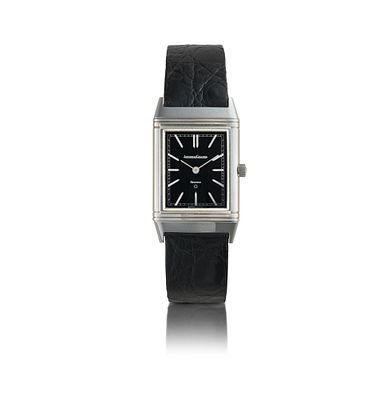 Jaeger-LeCoultre Reverso, Ref. 140 021 8 No. 1 553 660, circa 1988 A stainless steel quartz 
