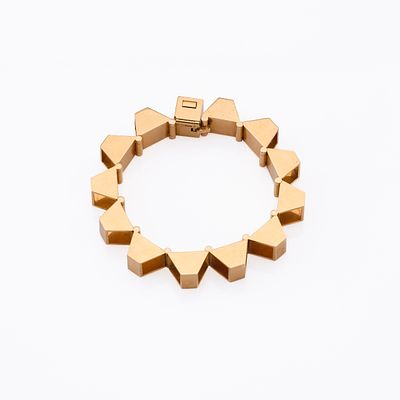 Trudel (Co.), Zurich, Swiss, est. 1967 - 2008Gold bracelet, circa 1970Composed of semi-flexible 