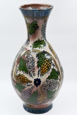 A large and very impressive Armenian ceramic pitcher made by the Karakshian-Balyan workshop. 