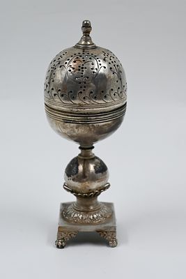 tower in the sky Europe, 19th century 
A silver sky tower, Europe, signed, 19th century, its 