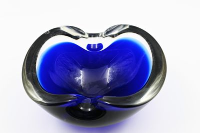 מאפרה זכוכית מוראנו מורנו איטליה, מידה: 13.5 ס'