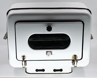 Rare! Baking oven, made by Palalum. 
Gas baking oven, made by Palalum, circa 1930s. Enamel 