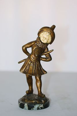 Georges Omerth (ac. 1895-1925) 
Bronze sculpture combined with carving, France, signed, made by 