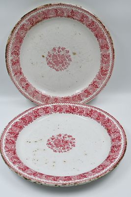 KUZNETSOV - Kuznetsov, pair of porcelain plates, Russia, 19th century , sealed on the back of 