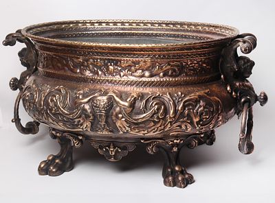 Center piece is magnificent in its beauty and large in dimensions made of copper, from the 19th 