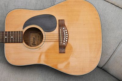 Greco acoustic guitar, body made in the 80s', In original hard case