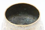 Large bowl made of brass in Damascus work decorated with Damascus work with silver inlay and Image - 4