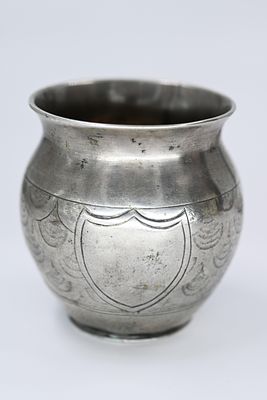 Kiddush Cup, Galicia, 19th century 
A 12-ounce silver Kiddush cup, probably from Galicia, circa 