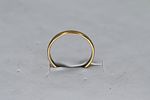 18K gold wedding ring, signed. 
Weight: 2.32 grams. 
Size 22.Image - 1