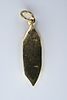 Gold Mezuzah Pendant. 
14K gold pendant in the shape of a mezuzah. Decorated with filigree Image - 1