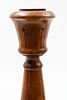 A pair of large and impressive candlesticks made of olive wood, decorated by hand in the holy Image - 3