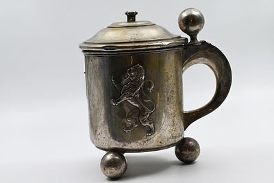 Charity Box. Germany, Leipzig. Charity box. Germany, 19th century 
A silver charity box, Germany 