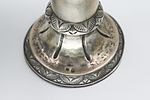 Pair of large "pomegranates" for a Torah scroll - Vienna.weight: 875 grams. 
A pair of silver Image - 4