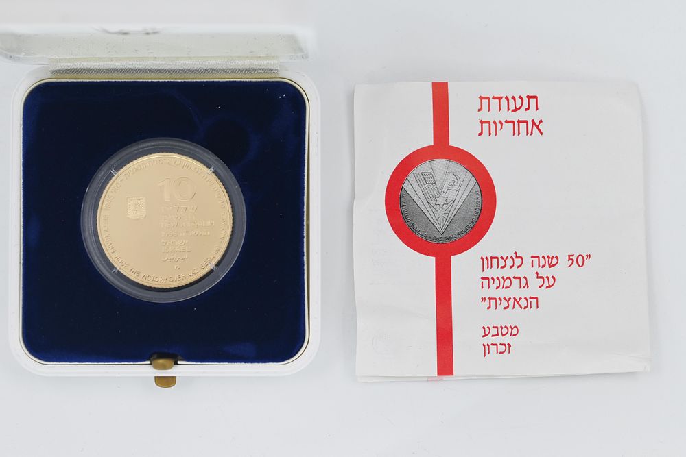 Special gold coin, 50th anniversary of the victory over Nazi Germany, 1995. 
Purity grade 