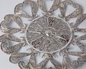 A plate made of silver, Bezalel Jerusalem, signed, decorated with filigree work in various Image - 2