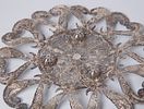 A plate made of silver, Bezalel Jerusalem, signed, decorated with filigree work in various Image - 3