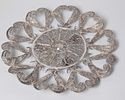 A plate made of silver, Bezalel Jerusalem, signed, decorated with filigree work in various Image - 4