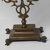 A five-reed lamp for a synagogue, Poland , the body of the lamp is decorated with open flora Image - 7