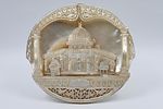 Decorated seashell work - Dome of the Rock. Land of Israel, early 20th centuryAn elliptical Image - 1