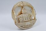 Decorated seashell work - Dome of the Rock. Land of Israel, early 20th centuryAn elliptical Image - 3