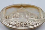 Decorated seashell work - Dome of the Rock. Land of Israel, early 20th centuryAn elliptical Image - 5
