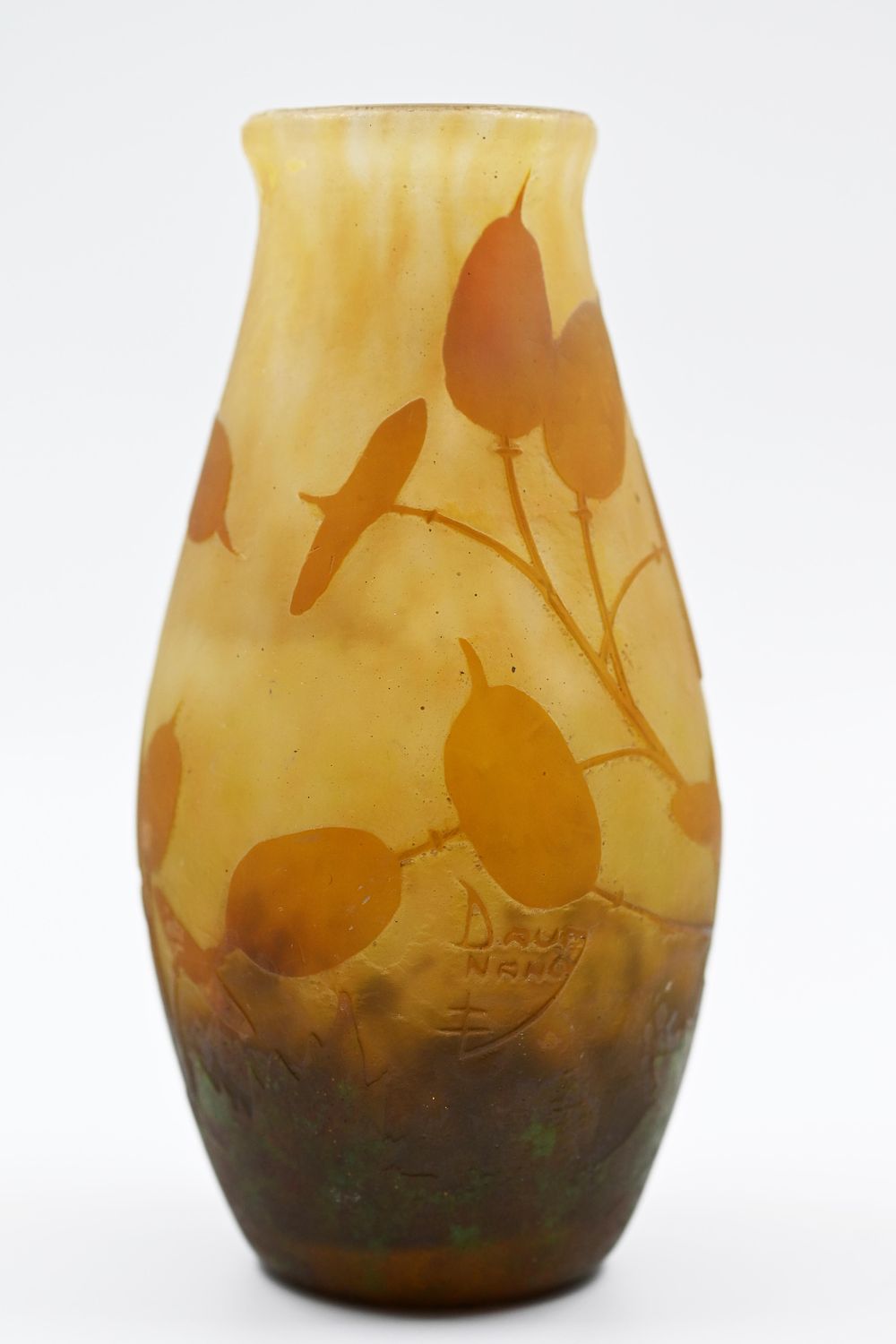 Glass jug, Daum Nancy. MARKED. 
Glass jug made by Daum Nancy, signed. Early 20th century. 